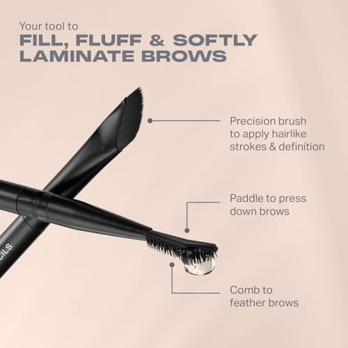 Morphe High Archiever Everyday Essentials Brow Kit - Precision Micro Eyebrow Pencil, Tinted Sculpting Brow Wax & 3-in-1 Brush for Shaping, Filling & Defining - Latte (3 Count)