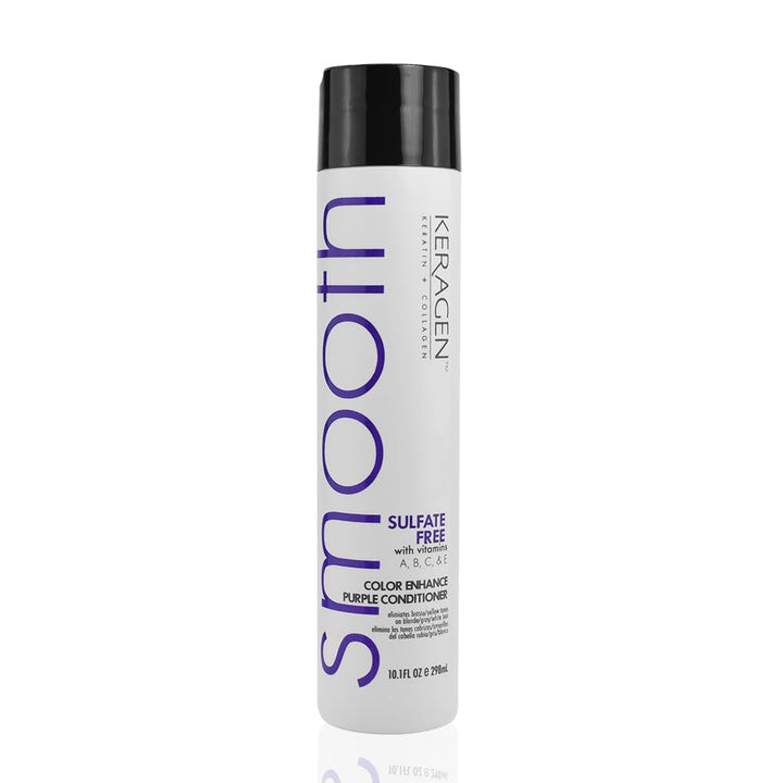 Keragen ââ‚¬â€œ Sulfate-free Color Enhance Purple Shampoo for Neutralizing Yellow Tones on Blonde and Silver Hair with Keratin, Panthenol, Vitamins, Collagen, and Jojoba Oil - 10oz