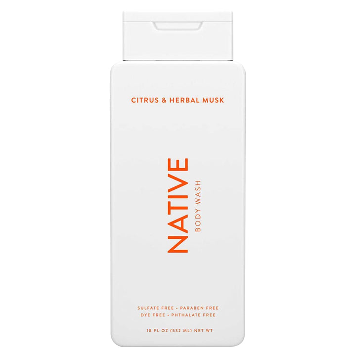 Native Body Wash - Citrus & Herbal Musk - 18 oz (532ml)