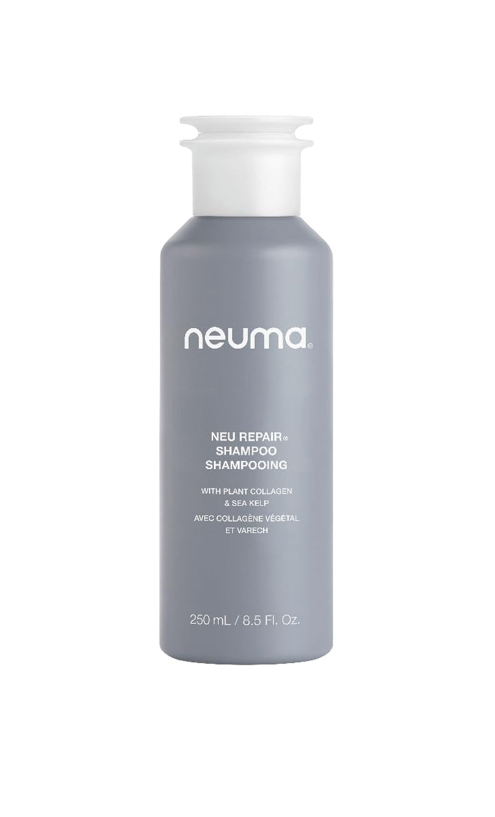 Neuma Neu Repair Shampoo 8.5 Fl. Oz. Sulfate Free Shampoo for Damaged Hair - Revitalizes, Cleanses, Fortifies, and Reduces Breakage, Lemon, Lavender & Fir Needle Scent