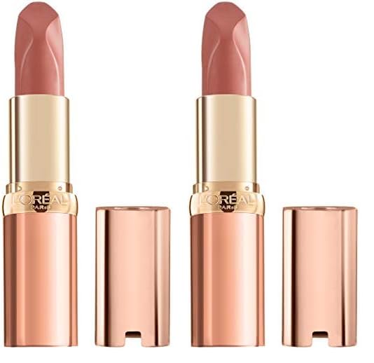 L’Oréal Paris Makeup Les Nus by Colour Riche Lipstick, Bold & Intense Nudes, Rich Saturated Color with Pure Caring Oils, Nu Confident, 0.13 oz (Pack of 2)