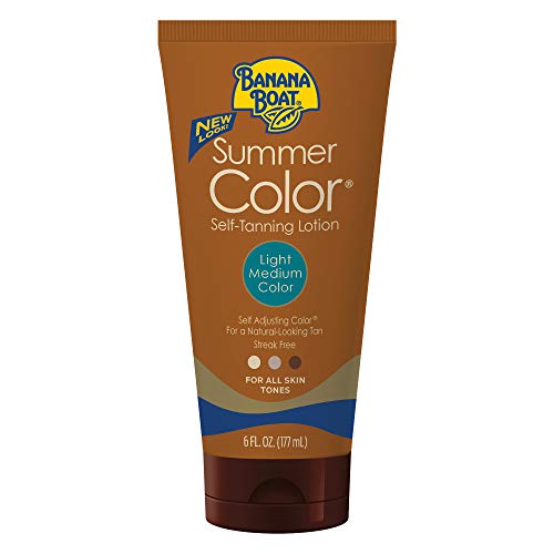 Banana Boat Summer Color Self Tanning Lotion, 6oz | Light Medium Color for All Skin Tones, Self Tanner Lotion, Sunless Tanning Lotion, Banana Boat Self Tanner, 6oz