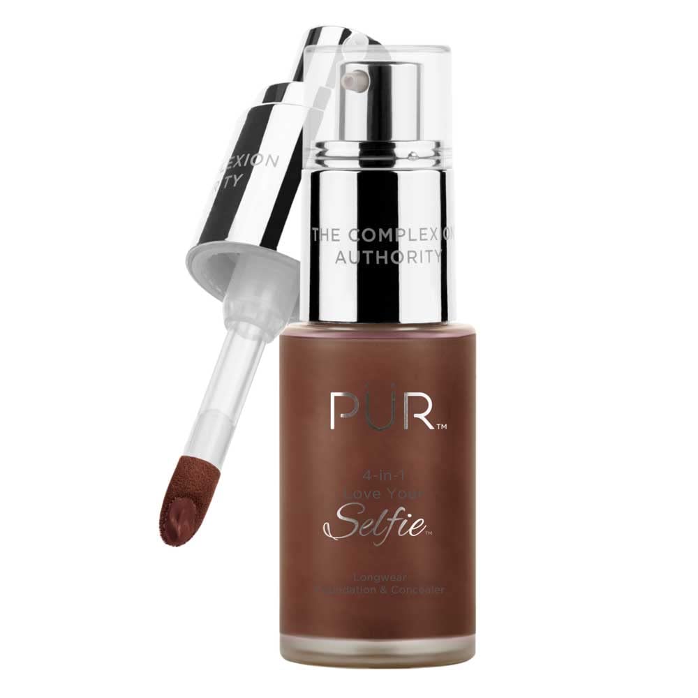 PÃƒÅ“R 4-in-1 Love Your Selfie Longwear Foundation & Concealer, Full Coverage Liquid Foundation, Hydrating Formula, Cruelty Free