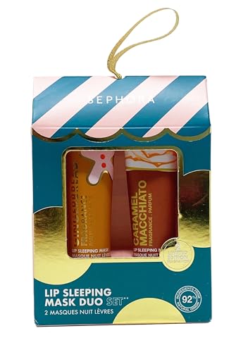 Sephora Collection Lip Sleeing Mask Duo Set- Gingerbread and Caramel Macchiato (.50 Fl Oz each)