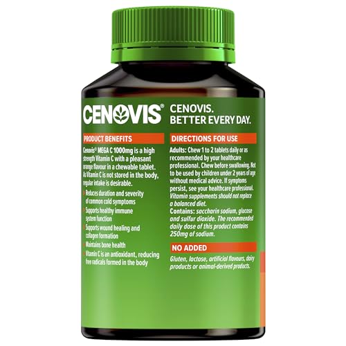 Cenovis 1000mg Orange Flavour Tablets