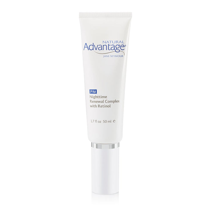 Nighttime Renewal Complex with Retinol, Shea Butter, and Vitamin E for Enlarged Pores and Uneven Skin Tone, 1. 7 Ounces: Natural Advantage by Jane Seymour