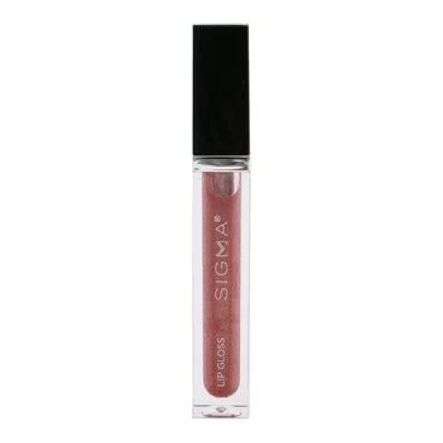 Sigma Beauty Moisturizing Smooth Tinted Lip Gloss Shimmer - Soft Rosewood Shimmer - Moisturizing, High Shine, Non Sticky Lip Gloss - Wear Alone or Over Lipstick - Secret Garden