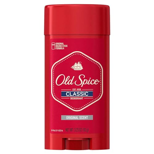 Old Spice Classic Deodorant for Men, 24hr Sweat & Odor Protection, Long Lasting Freshness, Clean & Masculine Fragrance, Original Scent, 3.25 oz