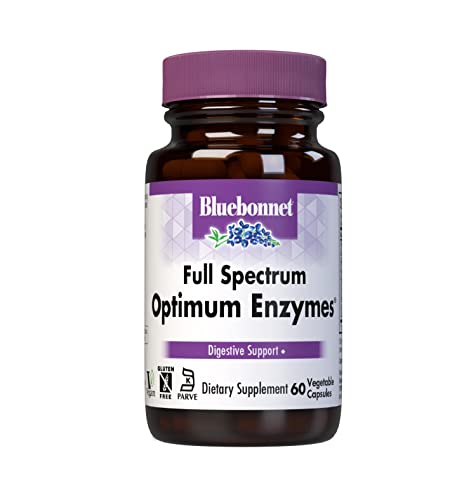 BlueBonnet Full Spectrum Optimum Enzymes Vegetarian Capsules, 60 Count