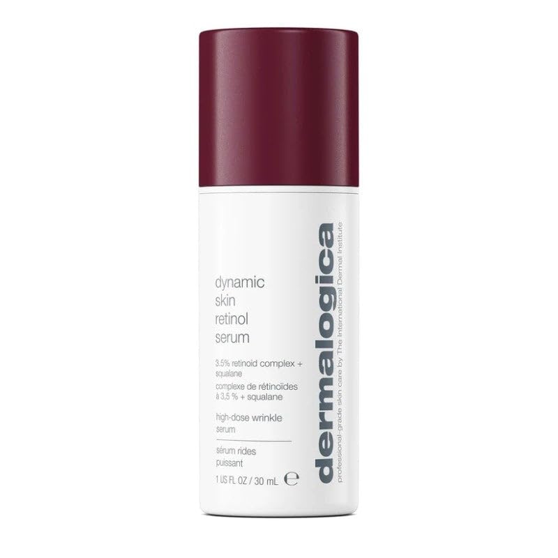 Dermalogica Dynamic Skin Retinol Facial Serum with Multi-Retinoid Complex, Skin Retexturizing and Improving Skin Health, 0.34 lf oz