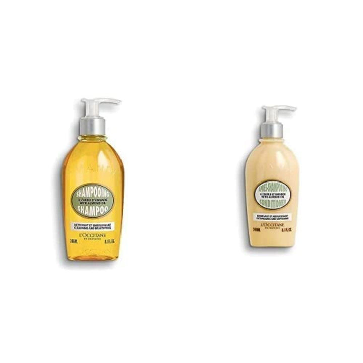 L'Occitane Almond Shampoo with Almond Oil for All Hair Types : Enhance Shine | Lightweight Hair | Gently Cleanse | Irresistible Almond Scent