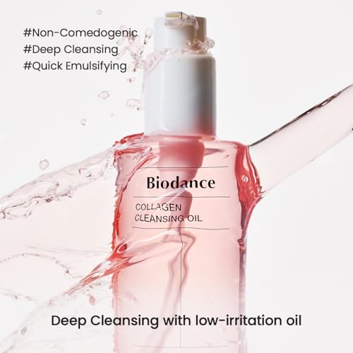 BIODANCE Collagen Cleansing Oil, Facial Oil Cleanser, Gentle Makeup Remover without Clogging Pores, Removes Bleackhed and Whitehead for Sensitive Skin, Oily Skin, Korean Skincare6.76 fl. oz. (200 ml)