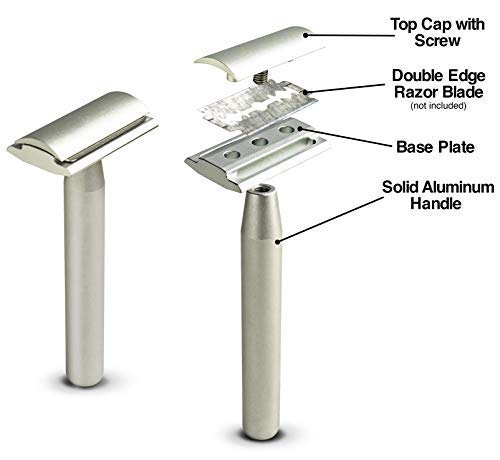 Standard Razors - Aluminum Series - Double Edge Safety Razor (Raw Silver)