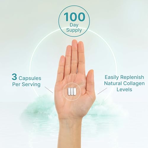 Multi Collagen Pills with Vitamin C, E & Biotin, 300 Capsules – Hydrolyzed Collagen Peptides – 11 in 1 Formula with Saw Palmetto, Bamboo Silica, & Hyaluronic Acid – Hair, Skin, Nail, & Joint Health