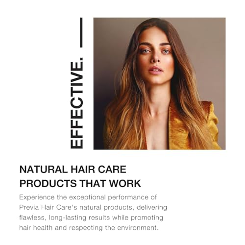 PREVIA Hydrating Leave-in Conditioner Spray with White Truffle Extract - Reconstructive Biphasic Detangling Treatment for Damaged, Dry, and Brittle Hair - Tames Frizz & Controls Static 6.7Floz