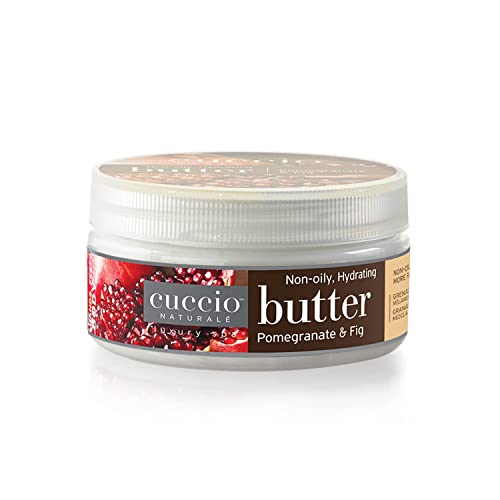 Cuccio Naturale Butter Blend - Ultra-Moisturizing, Renewing, Smoothing Scented Body Cream | Deep Hydration For Dry Skin Repair | Natural Ingredient | Pomegranate & Fig | 24 Hour Hydration (226 Gm)