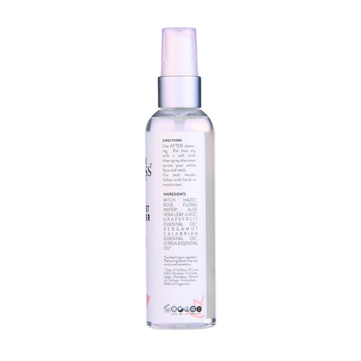 Simply Radiant Beauty Organic Citrus Twist Toning Mist w/Aloe Vera