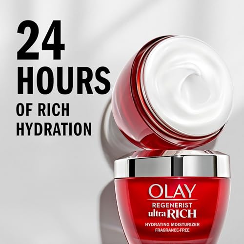 Olay Regenerist Ultra Rich Face Moisturizer, Fragrance-Free, 1.7 Oz