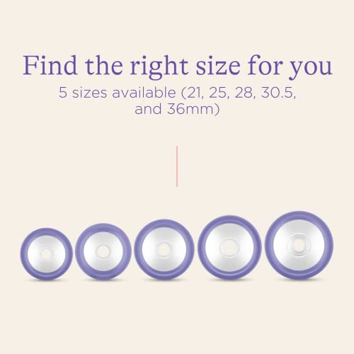 Lansinoh ComfortFit Breast Pump Flanges, Size 30.5mm, 2 Count