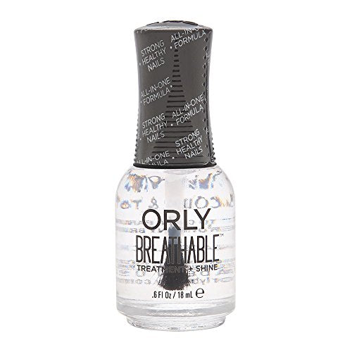 Orly Breathable Nail Color, Treatment + Shine Clear Coat, 0.6 Fluid Ounce, 24903 - Treatment Shine Top (W-C-12373)