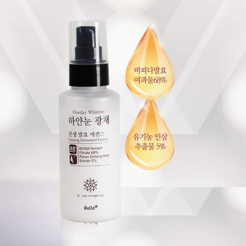 Nella Ginseng Essence, Moisturizing, Whitening and Brightening, Korean Beauty, 100 ml