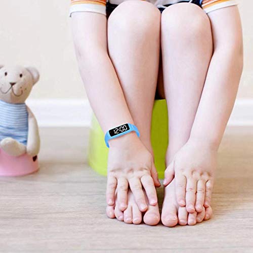 e-vibra 8 Alarm Vibrating Alarm Watch Medical Reminder Watch - with Timer and 8 Daily Alarms (Blue - Small)