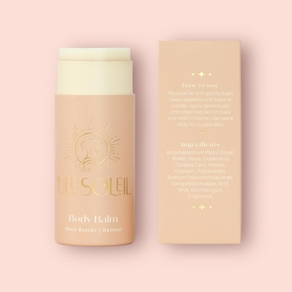 Ulu Soleil Shea Butter Body Balm with Retinol | Moisturizing Stick with Retinol for Soft, Supple & Even Skin