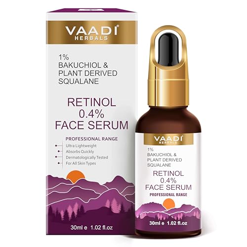 Retinol Serum for Face 0.4% (Retinol) With 1% Baluchiol & Plant Derived Squalane - 30ml