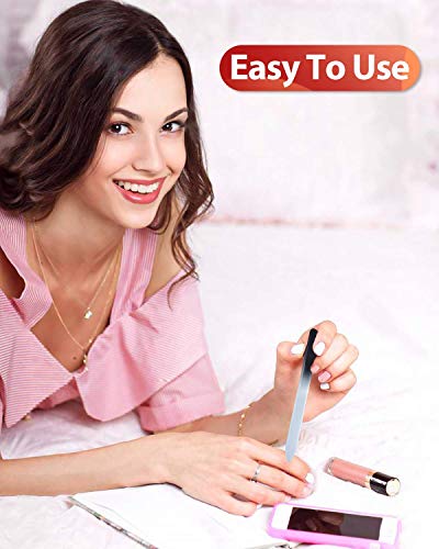 Glass Nail File and Nail Shiner, 4PC Crystal Nail File and Nano Glass Nail Buffer, Premium Set with Case, Professional Manicure Tool Fingernail Czech File for Natural Nail, Gift for Women and Girls