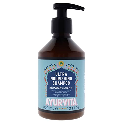 AyurVita Shampoo – Daily Nourishing Shampoo – Neem and Reetha Infused – Suitable For All Hair Types - Moisturizing, Strengthening & Lightweight Protection – Best Hair Growth Formula - 10 fl oz