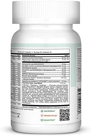 Maxi Health Longevity - Multivitamins & Minerals Supplement for Women Over 50-60 Capsules - Kosher