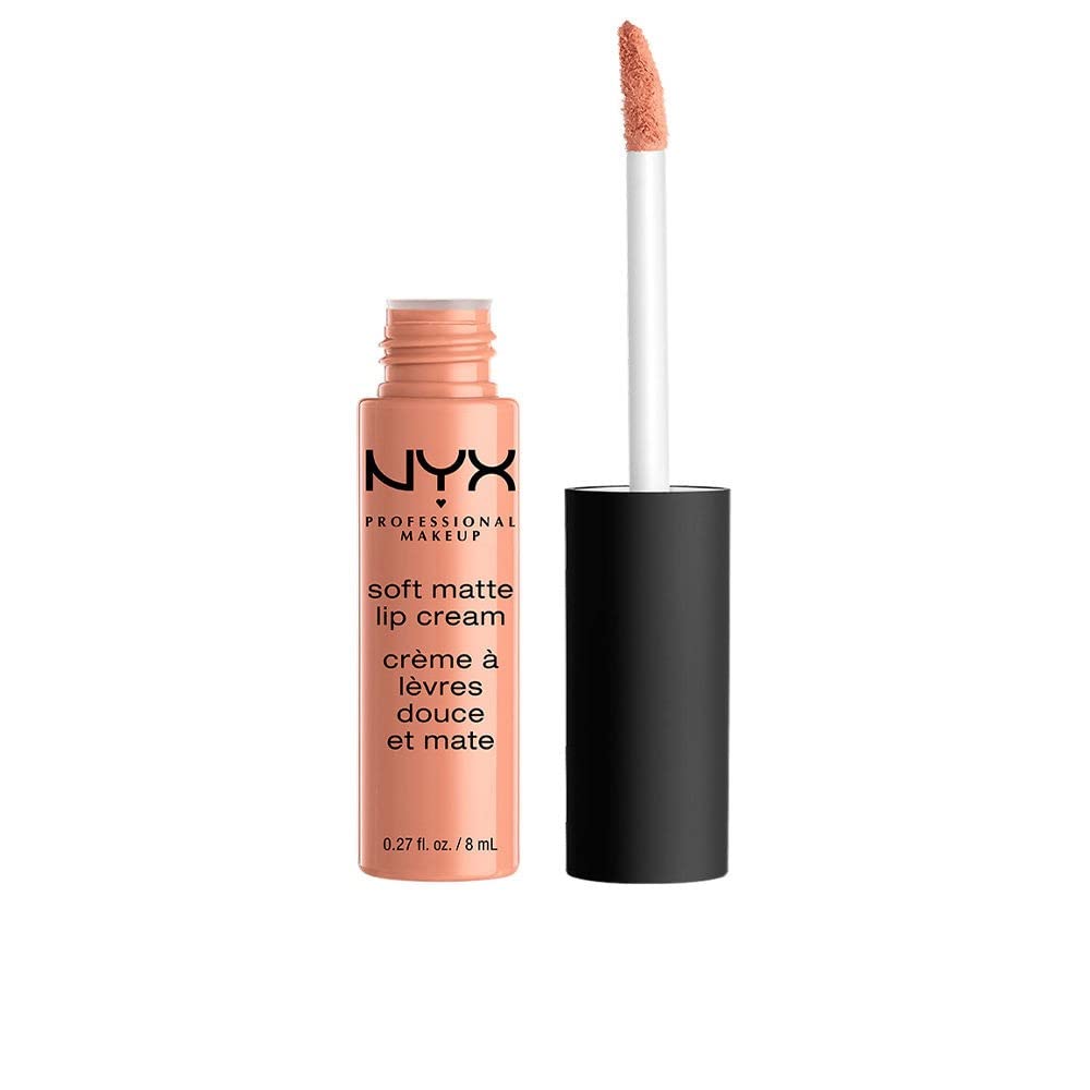 NYX PROFESSIONAL MAKEUP Soft Matte Lip Cream, Lightweight Liquid Lipstick - Athens (Matte Peach Beige)