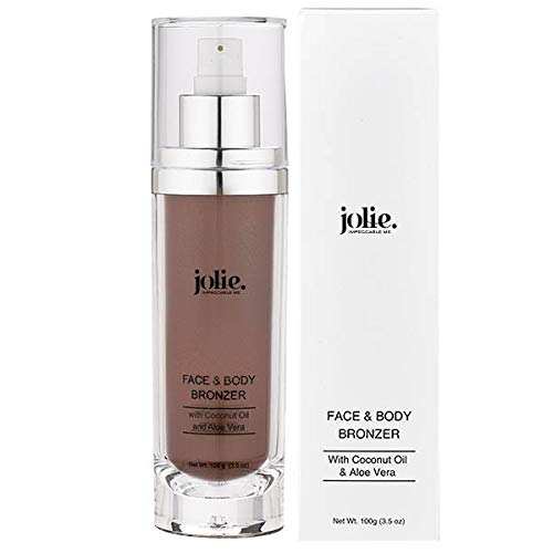 Jolie Face & Body Bronzer With Coconut Oil & Aloe Vera Subtle Shimmer 100g