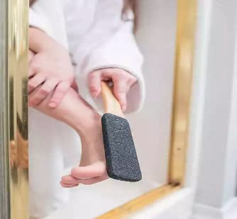 Exfoliating Foot File, Callus & Dead Skin Remover for Men/Women in or Out of Shower, Pedicure Tool for Dry Cracked feet, Heels, Hands. Scrubber for Foot Care to Embrace Well-Being by InComfort