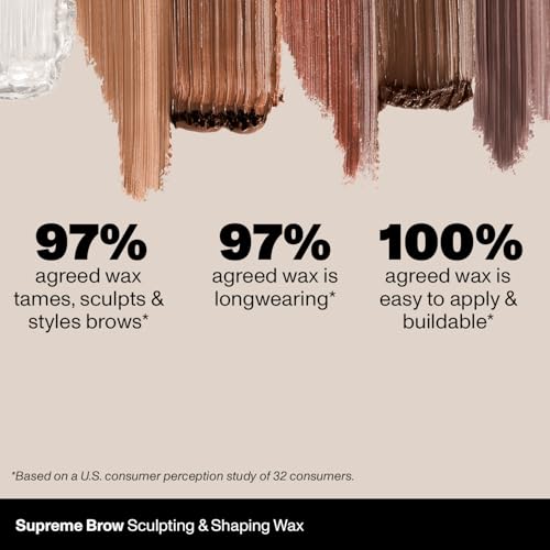 Morphe Supreme Brow Wax - Sculpting & Shaping Eyebrow Wax with a Long-Lasting, Water-Resistant Formula -Designed to Create a Fluffed or Laminated Look - Clear (0.21 oz)