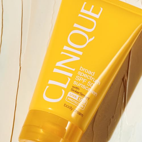 Clinique Broad Spectrum SPF 50 Sunscreen Body Cream | Safe For Sensitive Skin, 5 Fl Oz