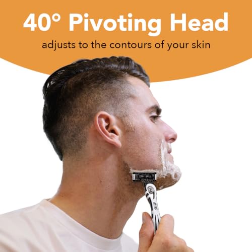 BIC Flex 5 Men's Disposable with 5 Blade Razors, Longer Lasting Flexible Blades and Precision Edging Blade, 4-Pack