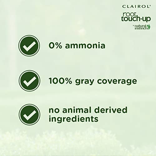 Clairol Root Touch-Up by Natural Instincts Permanent Hair Dye, 2 Black Hair Color, Pack of 1