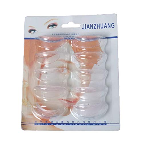 10 Pairs S/M/L Silicone Eyelash Perming Curler Shield Pads with Small Medium Large Size Lash Lift Rods Makeup Beauty Tool Accessories