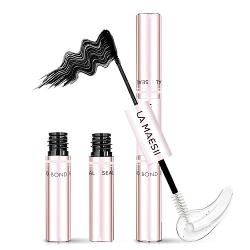LA MAESII Lash Cluster Bond and Seal Waterproof Glue for Eyelash Clusters 10ml 2-in-1 Home Use Strong Hold 72H