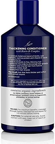 Avalon Organics Biotin B-Complex Thickening Conditioner, 14 Ounce (Pack of 2)