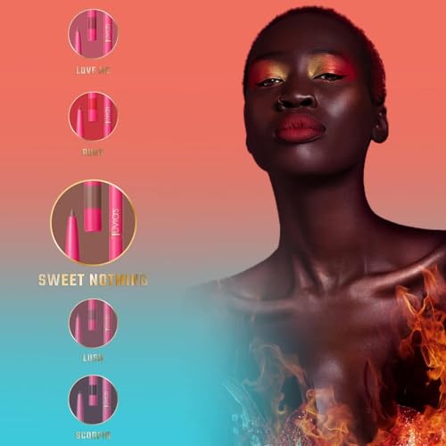 Juvia's Place Coffee Shop Luxe Lip Liner: Espresso - Colorstay Matte Finish Lip Pencil, Makeup for Natural Long Lasting Beauty and Sensational Wear, Lip Stain Kiss Proof Cometics