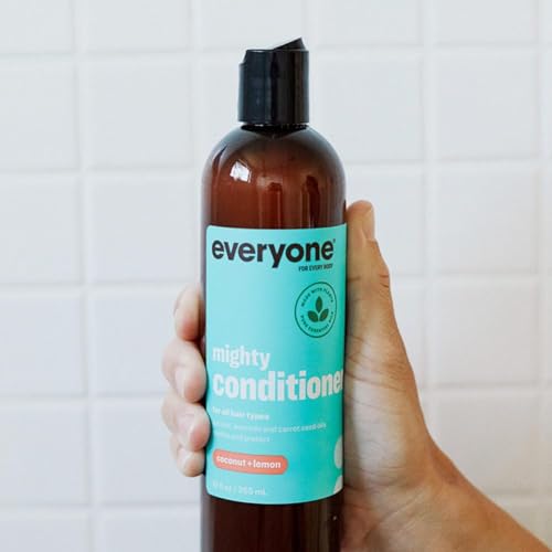 Everyone Hair Care Conditioner - Coconut & Lemon Mighty, 12 fl oz Bottle, Wash & Leave In Hydrating Conditioner, Deep Moisturizing, Sulfate Free & Paraben Free
