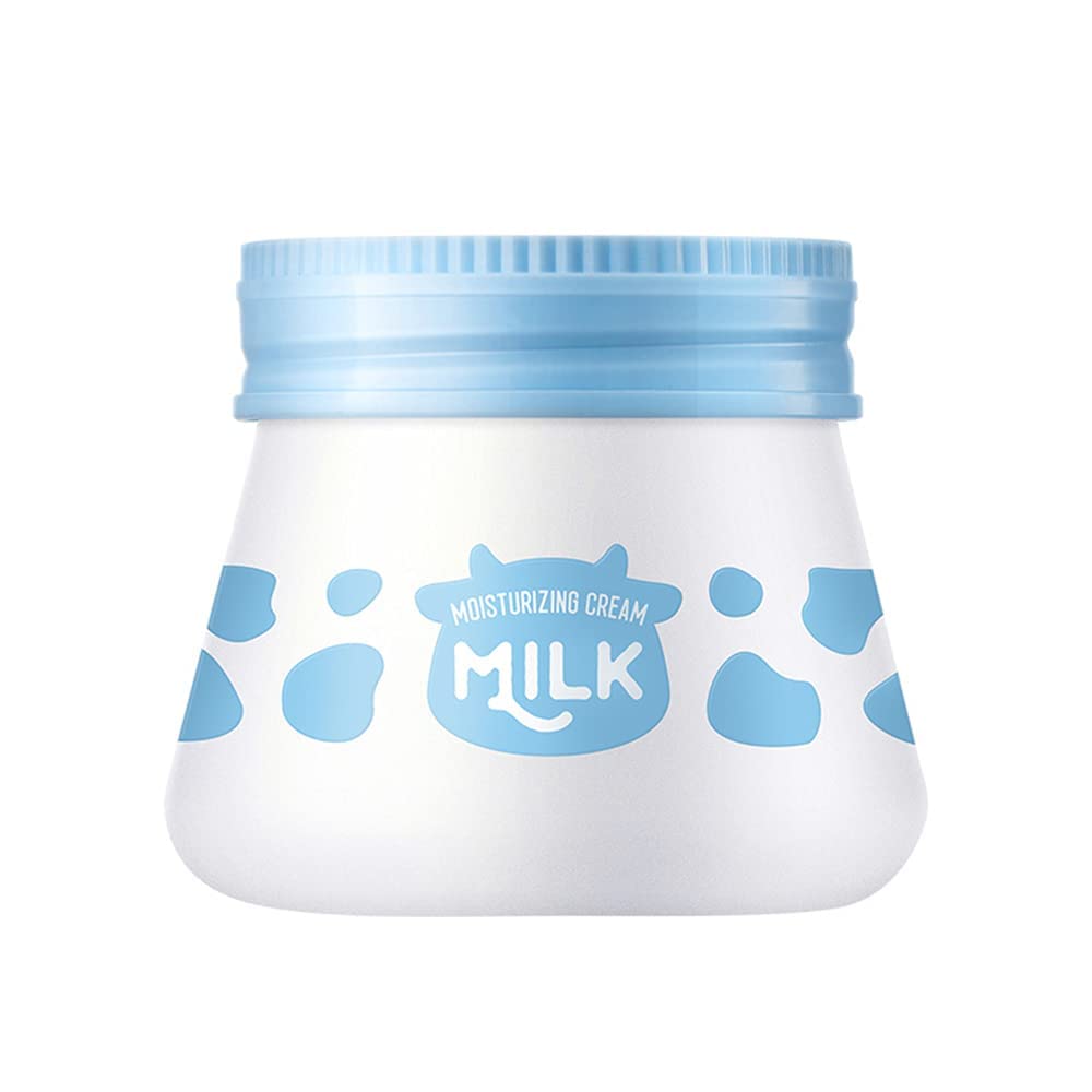 Face Milk Cream Moisturizing Nourish Skin, Repair Face Moisturizer to Hydrating & Smooth Dry Skin, Firm and Brighten Skin, Day and Night Cream for Girl Women Beauty Skin Daily Care Milk Facial Cream
