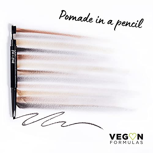 NYX PROFESSIONAL MAKEUP Fill & Fluff Eyebrow Pomade Pencil, Black