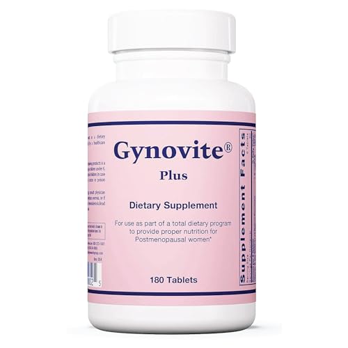 Optimox Gynovite Plus - Menopause Supplements for Women, Menopause Relief, Multivitamins for Women, Magnesium Supplement, Women's Support - 180 Count