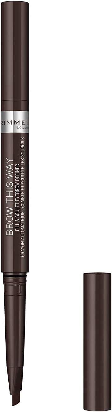 Rimmel Brow This Way Fill & Sculpt Eyebrow Definer, Dark Brown