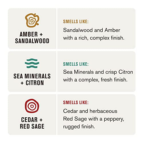 Every Man Jack Men's 2-in-1 Daily Shampoo + Conditioner Variety Pack - Includes 3 Outdoor Inspired Scents Scents - Amber + Sandalwood, Cedar + Red Sage, Sea Minerals + Citron, 13.5 oz (3 Pack)