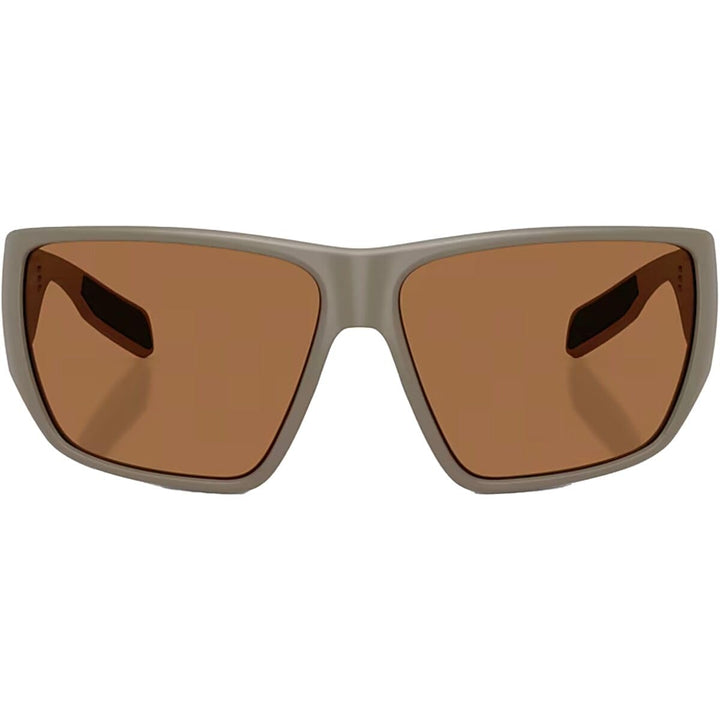 Native Eyewear Men's XD9047 Sightcaster II Rectangular Sunglasses, Matte Desert Tan/Brown Polarized, 64 mm