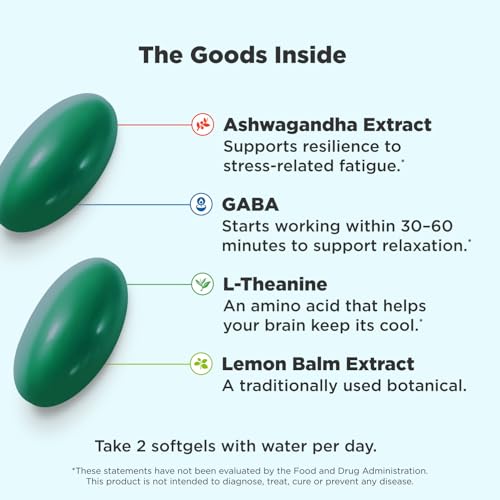 OLLY Ultra Goodbye Stress Softgels, 60ct